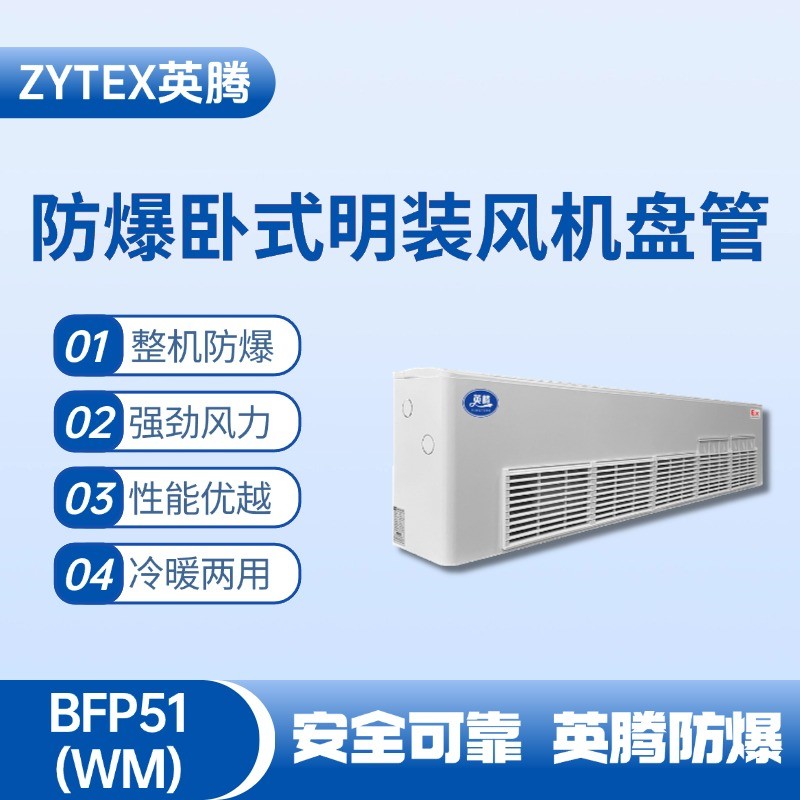 BFP51(WM) 臥式明裝防爆風(fēng)機盤管 蓄電池室使用