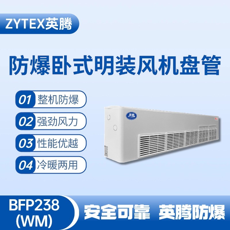 BFP238(WM) 臥式明裝防爆風(fēng)機盤管 加氣站使用